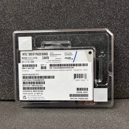 intel ssd d7 p5520 series 3.84tb u2 pcie4 nvme ssdpf2kx038t1p1