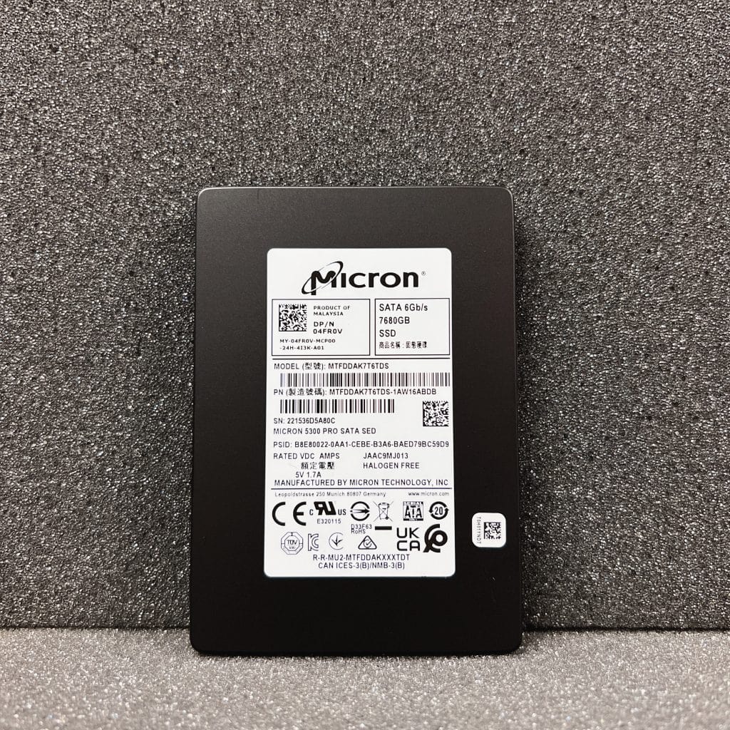 Micron 5300 PRO 7.68TB SSD 2.5" SATA SED (MTFDDAK7T6TDS)