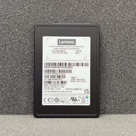 Samsung PM893 3.84TB SSD 2.5″ SATA – Lenovo Version (MZ7L33T8HBLT-00AV5)