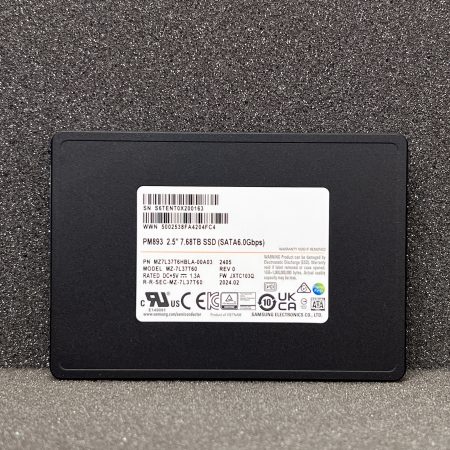 Samsung PM893 7.68TB SSD 2.5″ SATA (MZ7L37T6HBLA-00A03)