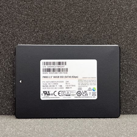 Samsung PM883 960GB SSD 2.5″ SATA (MZ7LH960HAJR-00005)