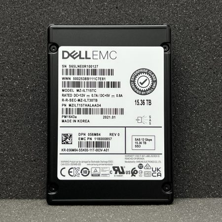 Samsung PM1643a 15.36TB SSD 2.5″ SAS – Dell Version (MZILT15THALAAD4)