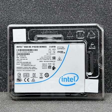 Intel DC P4510 2.0TB SSD 2.5″ U.2 PCIe NVMe (SSDPE2KX020T8)
