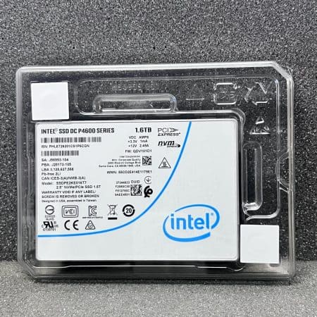 Intel DC P4600 1.6TB SSD 2.5″ U.2 PCIe NVMe (SSDPE2KE016T7)