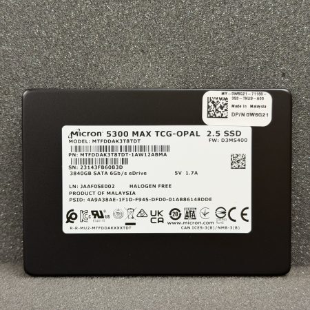 Micron 5300 MAX 3.84TB SSD 2.5″ SATA (MTFDDAK3T8TDT-1AW12ABMA)